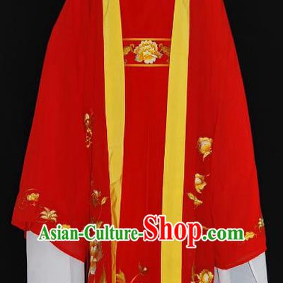 Traditional Chinese Beijing Opera Scholar Red Robe Costume Peking Opera Niche Clothing for Adults