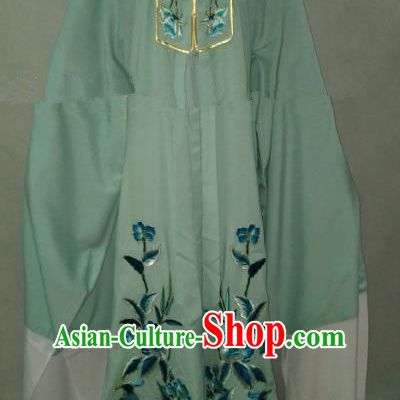 Traditional Chinese Beijing Opera Niche Green Cape Peking Opera Young Men Costume for Adults