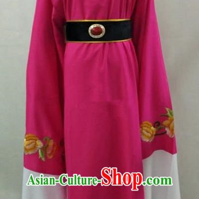 Traditional Chinese Beijing Opera Niche Water Sleeve Rosy Robe Peking Opera Young Men Costume for Adults
