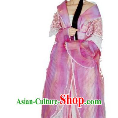 Chinese Ancient Tang Dynasty Imperial Princess Embroidered Hanfu Dress Replica Costume for Women