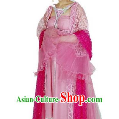 Ancient Chinese Tang Dynasty Imperial Consort Bao Embroidered Hanfu Dress Replica Costume for Women