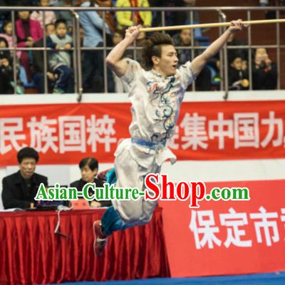 Top Southern Stick Kung Fu Suit Kung Fu Uniform Chinese Jacket Taiji Clothes Dress Dresses Kung Fu Clothing Embroidered Tai Chi Suits Custom Kung Fu Embroidery Uniforms