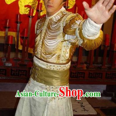 Chinese Ancient Tang Dynasty Prince Qin Li Shimin Embroidered Replica Costume for Men