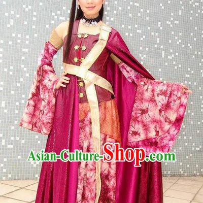 Ancient Chinese Tang Dynasty Swordswoman Hanfu Dress Replica Costume for Women
