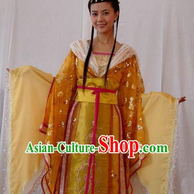 Ancient Chinese Tang Dynasty Crown Princess of Li Jiancheng Hanfu Dress Palace Lady Replica Costume for Women
