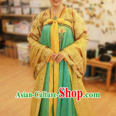 Ancient Chinese Tang Dynasty Palace Infanta Hanfu Dress Replica Costume for Women