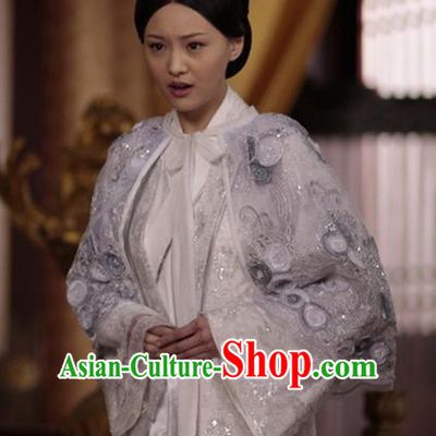 Ancient Chinese Tang Dynasty Princess Taiping Embroidered Hanfu Dress Replica Costume for Women