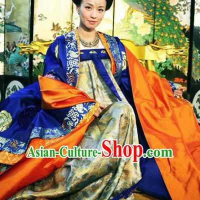 Chinese Tang Dynasty Imperial Consort Wu Meiniang Historical Costume for Women