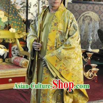 Traditional Chinese Ancient Tang Dynasty Imperial Robe Emperor Gaozong Li Zhi Replica Costume for Men