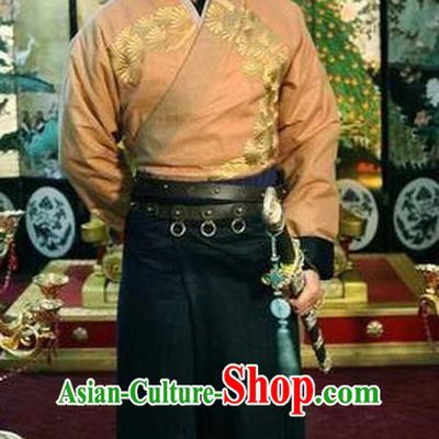 Traditional Chinese Ancient Tang Dynasty General Pei Shaoqing Replica Costume for Men