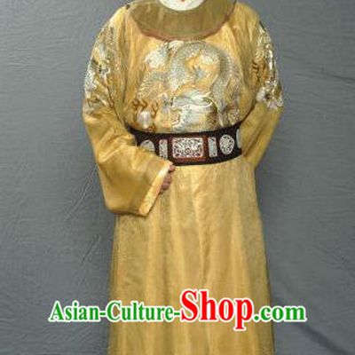 Traditional Chinese Ancient Imperial Robe Emperor Huizong of Song Dynasty Zhao Ji Replica Costume for Men