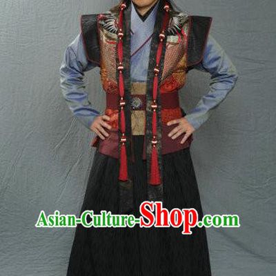 Traditional Chinese Ancient Costume Song Dynasty Swordsman Replica Clothing for Men