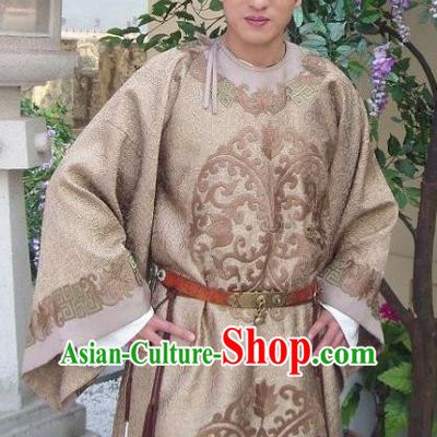Traditional Chinese Ancient Tang Dynasty Crown Prince Li Jiancheng Replica Costume for Men