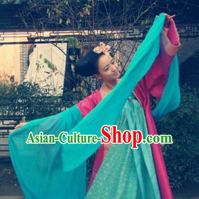 Chinese Ancient Tang Dynasty Geisha Hanfu Dress Historical Costume for Women