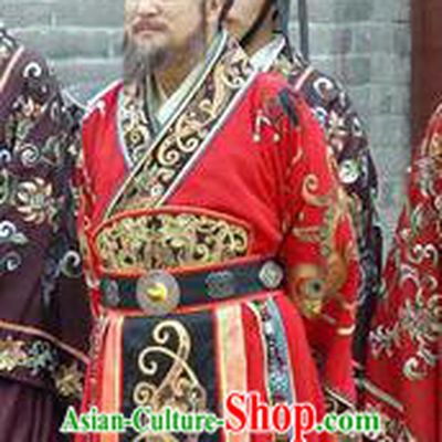 Traditional Chinese Ancient Emperor Yang of Sui Dynasty Yang Guang Replica Costume for Men