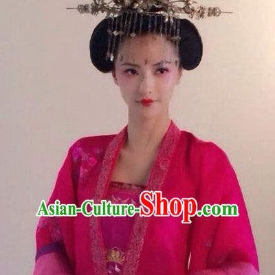Chinese Ancient Tang Dynasty Princess Consort Hanfu Dress Historical Costume for Women