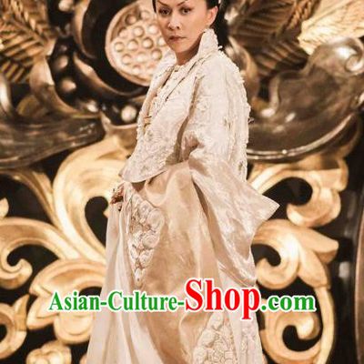 Chinese Ancient Tang Dynasty Emperor Wu Zetian Hanfu Dress Empress Embroidered Historical Costume for Women