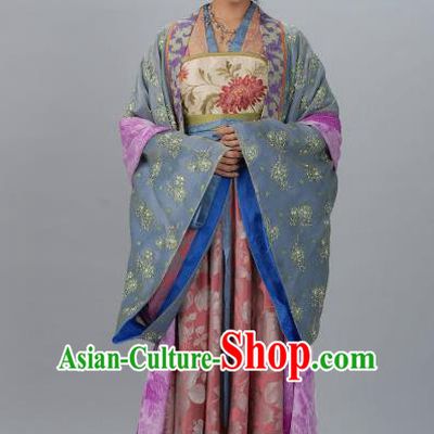 Chinese Ancient Tang Dynasty Dowager Hanfu Dress Historical Costume for Women