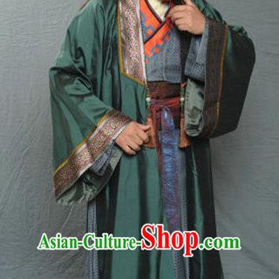 Traditional Chinese Ancient Song Dynasty Country Gentleman Replica Costume for Men