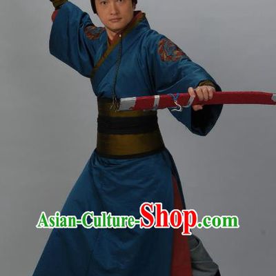 Chinese Ancient Tang Dynasty Imperial Bodyguard Swordsman Song Tingyu Replica Costume for Men