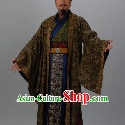 Chinese Ancient Tang Dynasty Lord Protector Minister Wu Chengsi Replica Costume for Men