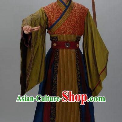 Chinese Ancient Tang Dynasty Nobility Childe Swordsman Replica Costume for Men
