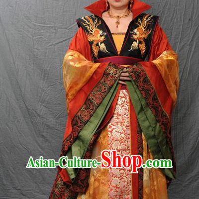 Chinese Ancient Tang Dynasty Empress Dowager Hanfu Dress Historical Costume for Women