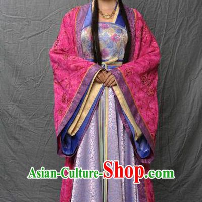 Chinese Ancient Tang Dynasty Imperial Concubine Embroidered Hanfu Dress Historical Costume for Women