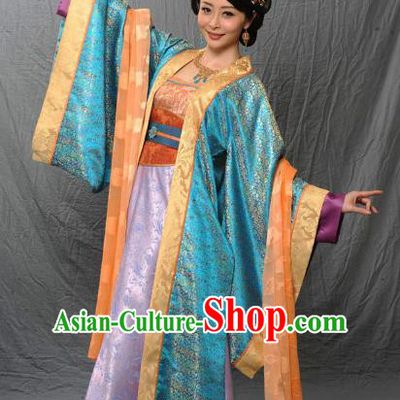 Chinese Ancient Tang Dynasty Dance Embroidered Hanfu Dress Historical Costume for Women
