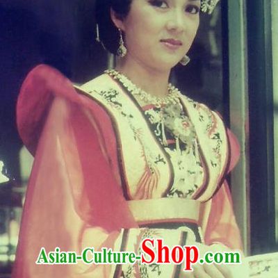 Chinese Ancient Tang Dynasty Palace Queen Hanfu Dress Empress Wu Zetian Historical Costume for Women
