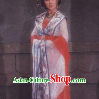 Chinese Ancient Tang Dynasty Empress Hanfu Dress Queen Wu Zetian Historical Costume for Women