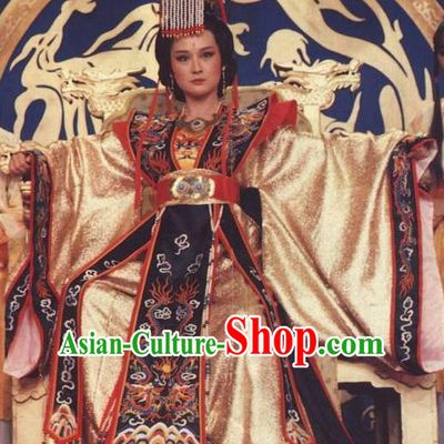 Chinese Ancient Tang Dynasty Empress Wu Zetian Dress Queen Wu Meiniang Historical Costume for Women