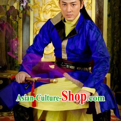 Chinese Ancient Tang Dynasty Swordsman Replica Costume for Men