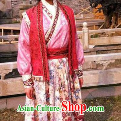 Chinese Ancient Tang Dynasty Swordswoman Dress Historical Costume for Women