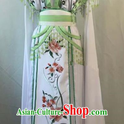 Top Grade Chinese Beijing Opera Diva Dress China Peking Opera Princess Embroidered Flowers Costume