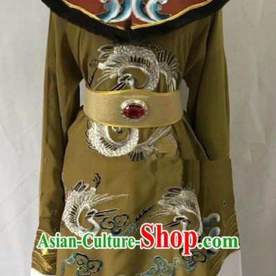 Top Grade Chinese Beijing Opera Martial Arts Female Green Dress China Peking Opera Warrior Embroidered Costume