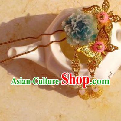 Chinese Ancient Hair Accessories Butterfly Hairpins Hanfu Hair Stick for Women