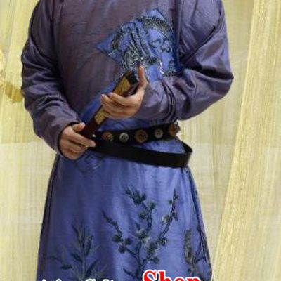 Chinese Ancient Wenzong Emperor of Tang Dynasty Li Han Replica Costume for Men