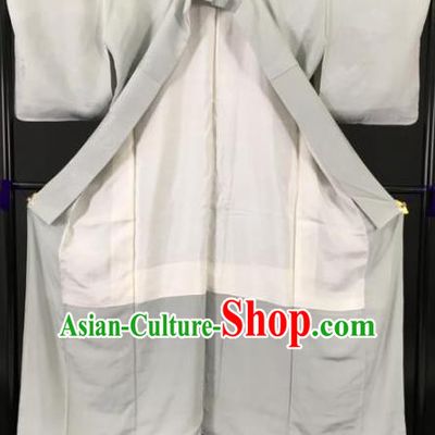 Japanese Ancient Male Silk Kimono Costume Traditional Wafuku Hakama Yukata Robe for Men