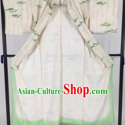 Japanese Male Costume Ancient Palace White Kimono Traditional Wafuku Hakama Yukata Robe for Men