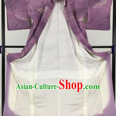 Japanese Male Costume Ancient Purple Palace Kimono Traditional Wafuku Hakama Yukata Robe for Men
