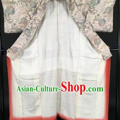 Japanese Samurai Costume Palace Kimonos Traditional Wafuku Hakama Yukata Robe for Men
