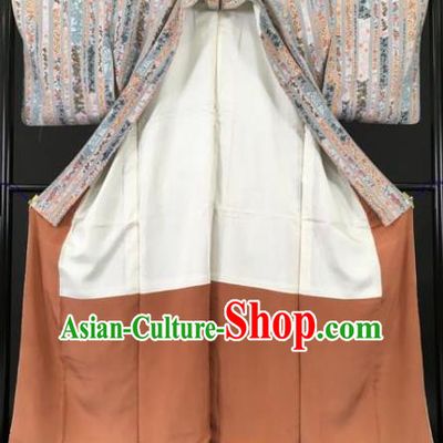 Japanese Mikado Costume Ancient Printing Palace Kimono Traditional Wafuku Hakama Yukata Robe for Men