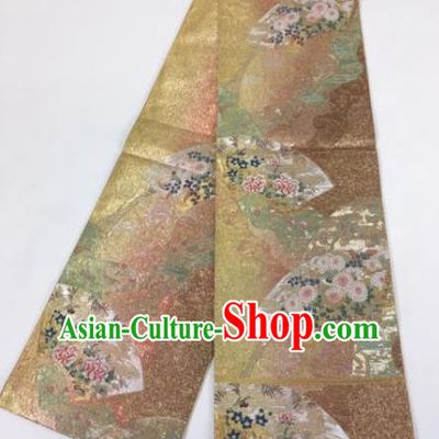 Japanese Traditional Kimono Yukata Dress Courtesan Belts Brocade Waistband for Women