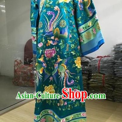 China Traditional Qing Dynasty Palace Lady Manchu Imperial Concubine Embroidered Dress Costume for Women