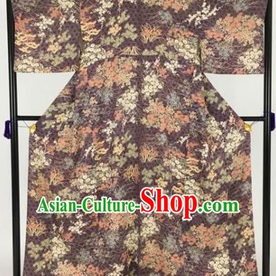 Japan Traditional Kimonos Furisode Kimono Ancient Yukata Dress Formal Costume for Women