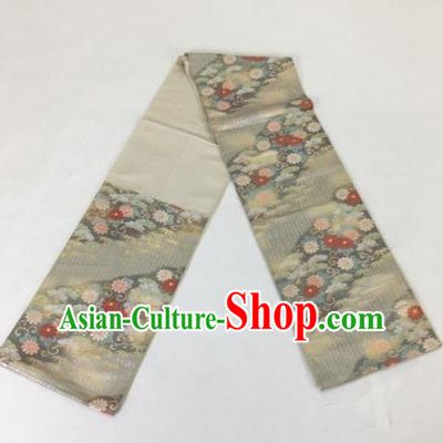 Japan Ancient Geisha Kimonos Brocade Belts Waist Accessories Traditional Yukata Waistband for Women