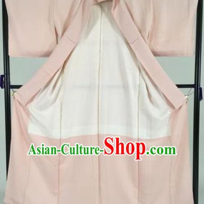 Japan Traditional Kimonos Pink Furisode Kimono Ancient Yukata Dress Formal Costume for Women