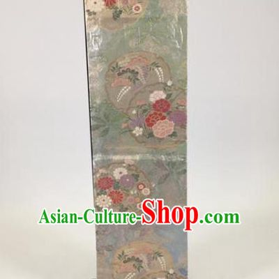 Japan Ancient Geisha Kimonos Embroidered Brocade Belts Waist Accessories Traditional Yukata Waistband for Women