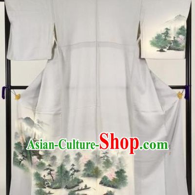 Japanese Samurai Palace Kimonos Traditional Wafuku Hakama Yukata Robe Costume for Men